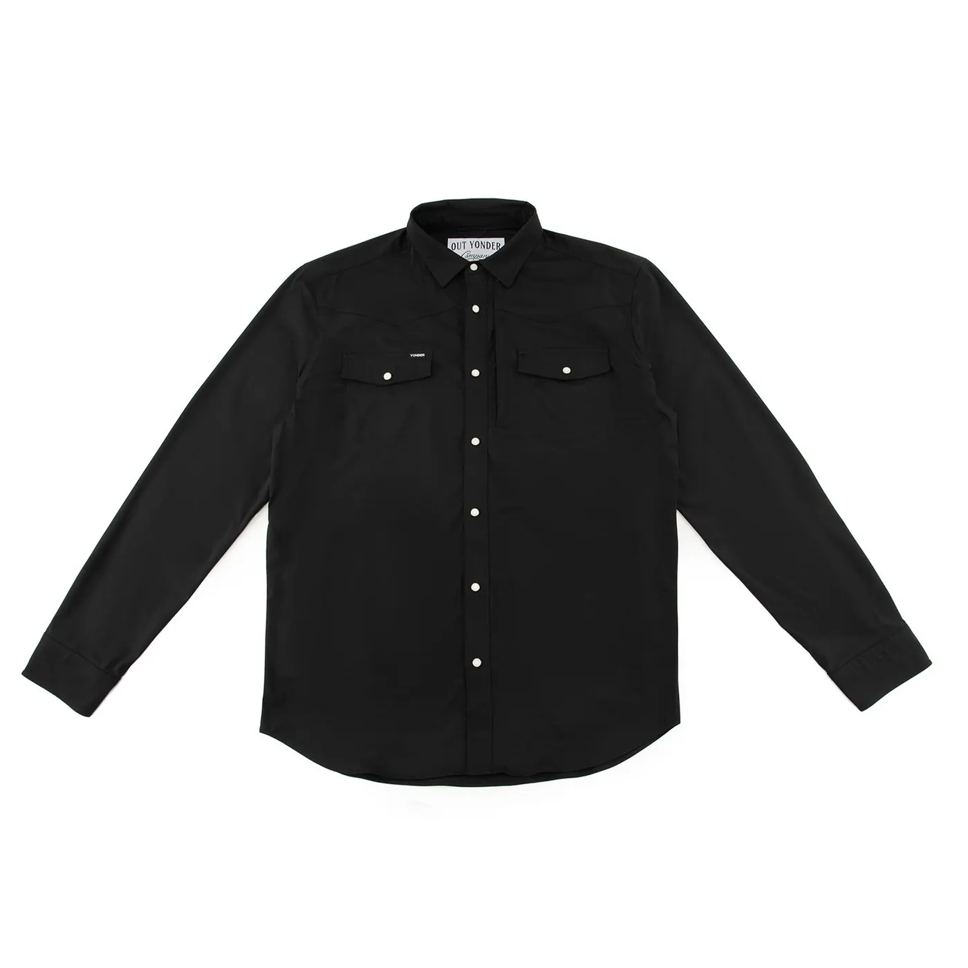 Custom button down shirt, design 1, front view