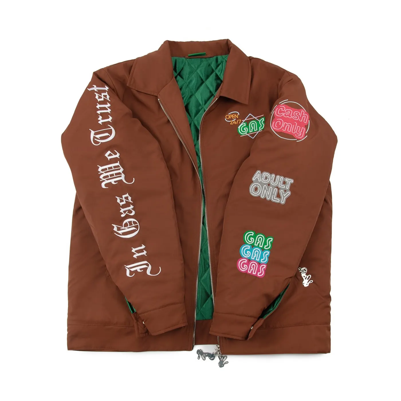 Custom workwear jacket, design 1, front view