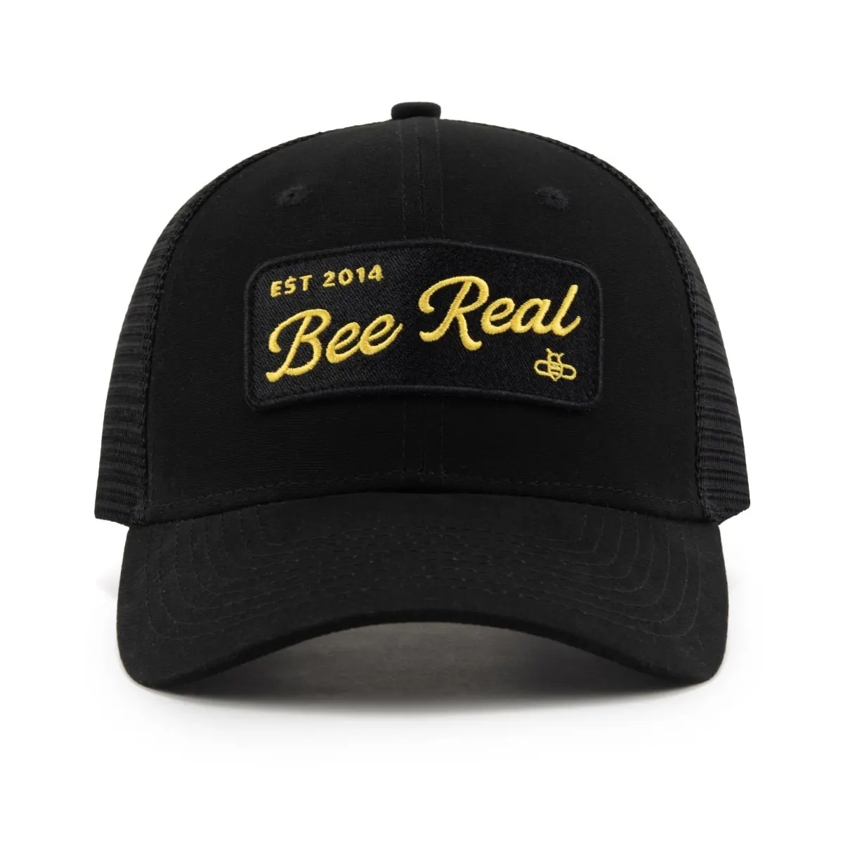 Custom trucker hat, design 1, front view