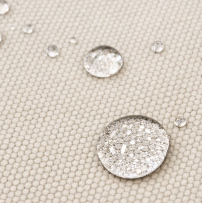 Waxed canvas fabric swatch